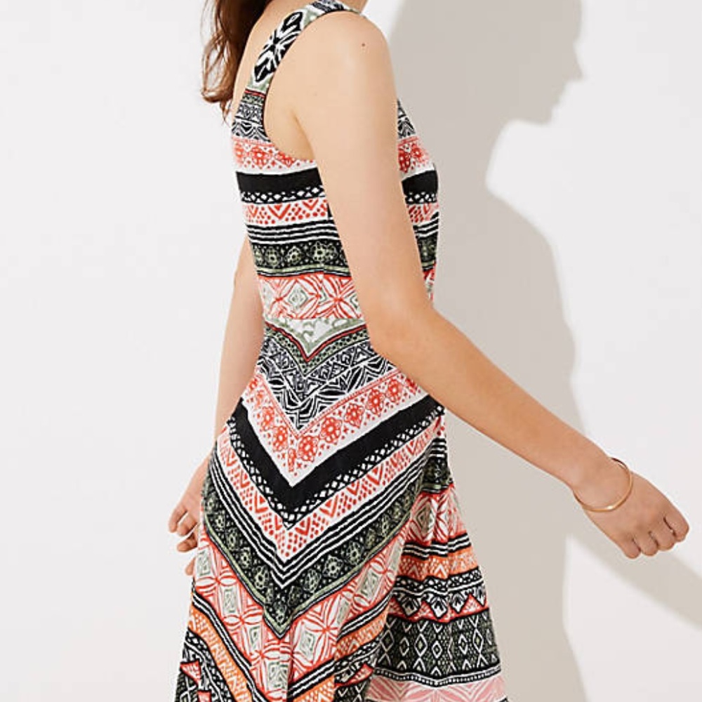 LOFT Riverwalk Flare Dress